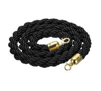 QUARKZMAN 6.6 Ft/2 M Cordone Barriera A Spirale Con Ganci Nero Dorato