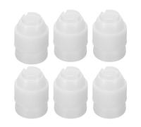 QUARKZMAN 6 Pc Couplers Per Sacchetti Piping, Couplers Medi Per Decorazione Torte Kit Riutilizzabile Per Torte Cupcake Con Bocchetta A Fiocco Russo, Bianco