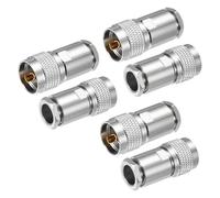 QUARKZMAN 6 Pcs Connettore Maschio UHF A Morsetto, Adattatore Finale 11mm Connettore RF Coassiale Per Cavo Coassiale LMR400 RG8 RG213 RG214