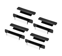 QUARKZMAN 6 Pcs Maniglie Adesive Per Armadio 4.3" Maniglia Per Cassetto Autoadesiva No Drill Pomelli Per Armadio In Plastica Aiuto Per Guardaroba Porta Doccia Scorrevole Nero