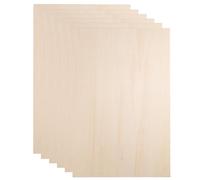 QUARKZMAN 6 Pezzi Fogli Di Compensato Di Tiglio 2mm 30 x 45 x 0.2cm / 12" 18" 3/32" Fogli Sottili Legno Non Finiti Per Taglio Laser CNC Incisione Legno Disegno Architettura Progetti