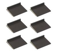 QUARKZMAN 6 Pezzi Guarnizione Angolare Porta, Autoadesivo Alzatacco Antispiffero Angolare Per Sigillatura Telaio Porta Esterna, Isolamento Acustico, Marrone