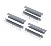 QUARKZMAN 6 Pezzi Maniglie Adesive Per Ante, 5.8" Maniglia Per Cassetti Autoadesiva, Aiutante Per Maniglie In Plastica Senza Foratura Per Armadio, Porta Doccia Scorrevole,Grigio