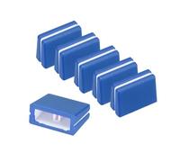 QUARKZMAN 6 Pezzi Manopole per Cursore Blu in Plastica per Miscelatore | Cappucci per Cursori, Potenziometro Scorrevole, Sostituti Universali per Consolle e Controllore per Disc Jockey