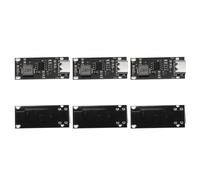 QUARKZMAN 6 Pezzi Modulo Di Carica IP2312 Tipo-C USB 5V A 4.2V 3A Modulo Caricabatterie Al Litio Scheda Di Carica Nero