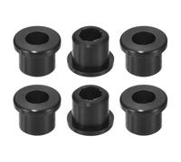 QUARKZMAN 6 Pezzi Occhielli in Gomma 12mm Foro di Perforazione, Passacavi Guarnizione 8mm ID Gommini Passacavo Scrivania Nero Siliconica per Tappo Organizzare Filo Cablaggio Casa Auto