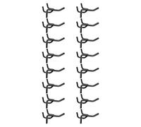 QUARKZMAN 60 Pezzi Ganci Per Pannello Forato 2" Acciaio Inossidabile Ganci Per Esposizione Supporti Appendibili Organizzatore Da Parete Per Strumenti Da Banco Garage Cucina Negozio Nero