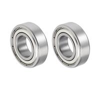 QUARKZMAN 6004ZZ 20x42x12mm Sfere Cuscinetti x 2pz Cuscinetto a Sfera Acciaio Carbonio per Macchine e Utensili, [Doppio Schermato]