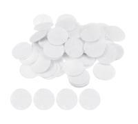 QUARKZMAN 600Pz Cerchi Feltro Rotondi, 30mm 1-1/4" Pre Cut Felt Craft Pads Cerchi Feltro Tessuto Non Tessuto Progetti Cucito Fai-Da-Te, Artigianato, Finitura, Colore Bianco