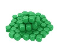 QUARKZMAN 60Pcs Dadi Esagonali Lisci Arrotondati 16mm/0.6Pollice Dadi Acrilici Cubo Con Superficie Levigata Per Party Giochi Da Tavolo Creazioni Artigianali, Verde