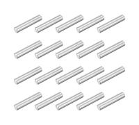 QUARKZMAN 60Pcs M4x20mm 304 Acciaio Inossidabile Spina Cilindrica, Supporto Mensola Spina Cilindrica Spina Parallella Fissaggio Per Produzione Meccanica, Industria, Argento