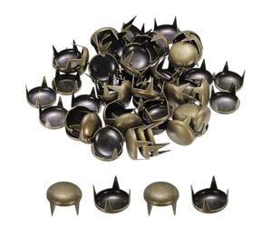 QUARKZMAN 60Pcs Rivetti A Cupola Rotonda 10Mm Rame 4 Artigli Rivetto Puntale Metallico Borchie Punk Rock Per Artigianato In Pelle Abbigliamento Cintura Borsa Scarpe Braccialetto