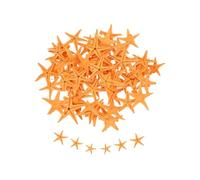 QUARKZMAN 60Pcs Stelle Marine per, 0.4"-0.8" Piccole Stelle Marine Naturali Conchiglie all'Ingrosso PerFai da Te per Matrimoni Feste A Tema Spiaggia, Arancione