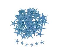 QUARKZMAN 60Pcs Stelle Marine per, 0.4"-0.8" Piccole Stelle Marine Naturali Conchiglie all'Ingrosso PerParty A Tema Spiaggia Matrimonio Casa Vaso DIY, Blu Scuro