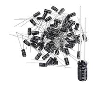 QUARKZMAN 60Pezzi Condensatore Elettrolitico 10uF 25V 4x8mm, Condensatori In Alluminio Aderenza Radiale Alta Temperatura 105C Per TV, Monitor LCD, VCD