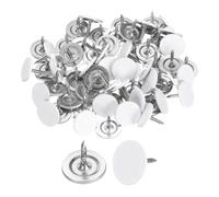 QUARKZMAN 60pz Chiodi per Tappezzeria Testa Piatta da 11mmx10mm Bianco