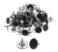 QUARKZMAN 60Pz Chiodini da Tappezzeria Testa Piatta 11x10mm Nero