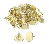 QUARKZMAN 60Pz Chiodini da Tappezzeria Testa Piatta 11x10mm Oro