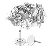 QUARKZMAN 60Pz Chiodini da Tappezzeria Testa Piatta 11x15mm Argento