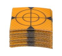 QUARKZMAN 60pz Fogli Riflettenti per Indagini 60x60mm Nastro Riflettente Autoadesivo Segno di Destinazione per Stazioni Totali, Giallo