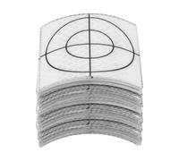 QUARKZMAN 60pz Fogli Riflettenti per Indagini 60x60mm, Nastro Riflettente Autoadesivo Segno di Destinazione per Stazioni Totali, Bianco