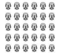 QUARKZMAN 60Pz Rivetti a Vite da 8mm Piedi Testa Piatta Borchie Metallo Borsetta Fibbia Bottone Tappo Rivetti per Fai da Te Artigianato Pelle Vestiti Cintura Borse, Argento Brillante | Fibbia Bottone Tappo Rivetti, Metallo, Testa Piatta, per Fai da Te Artigianato Pelle Vestiti Cintura Borse