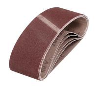 QUARKZMAN 64mm x 356mm CinghieLevigatura, 5Pz 80 Grana Cinghia Abrasiva OssidoAlluminio Per Levigatrice Per LavorazioneLegno, LucidaturaMetalli, AffilaturaColtelli