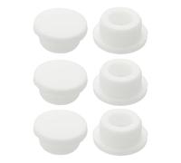 QUARKZMAN 6Pcs Anello Di Troppo Pieno Lavello, Copertura Troppo Pieno Lavello Universale, Insert In Hole Tappo In Silicone Tondi Per Bagno Cucina Lavabo Wash Basin, Bianco
