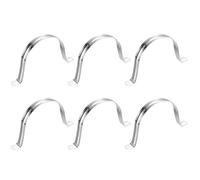 QUARKZMAN 6Pcs Morsetti per Tubi Rigidi, 100mm(3.94") in Acciaio Inossidabile 201 con 2 Fori a Forma di U Staffa a U per Tubi Morsetti per Tubi per Fissare Tubi Cavi