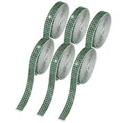 QUARKZMAN 6pz Autoadesivo Nastro Strass Cristallo Diamante Strisce Luccicanti con 2mm Strass per Fai da Te Arti Artigianato Matrimonio Festa Auto Telefono Decorazione Profondo Verde