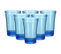 QUARKZMAN 6pz Bicchierini 1,2oz Polistirene Bicchierini Ombre Multicolor Bulk per Cocktail Bicchierini Tondi per Liquori Distillati, Blu