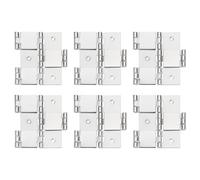 QUARKZMAN 6pz Cerniere a Doppia Azione 2,99" Cerniere Bianco Puro