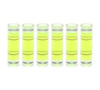 QUARKZMAN 6pz Livella a Bolla Cilindrica 9,5x34mm Mini Livella a Bolla per Livellare Fotocamera, Treppiede, Telescopio, Officina, Cornice per Giradischi, Verde