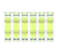 QUARKZMAN 6pz Livella a Bolla Cilindrica 9,5x40mm Mini Livella a Bolla per Livellare Fotocamera, Treppiede, Telescopio, Officina, Cornice per Giradischi, Verde