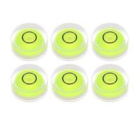 QUARKZMAN 6pz Livella a Bolla Circolare 15x6mm Mini Livella Circolare Bullseye per Livellare Fotocamera Treppiede Telescopio Officina Cornice per Giradischi, Verde