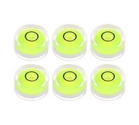 QUARKZMAN 6pz Livella a Bolla Circolare 18x9mm Mini Livella Circolare Bullseye per Livellare Fotocamera Treppiede Telescopio Officina Cornice per Giradischi, Verde