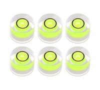 QUARKZMAN 6pz Livella a Bolla Circolare 8x5.5mm Mini Livella Circolare Bullseye per Livellare Fotocamera Treppiede Telescopio Officina Cornice per Giradischi, Verde