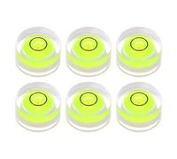 QUARKZMAN 6pz Livella a Bolla Tonda 13x7mm Mini Livella Circolare Bullseye per Livellare Fotocamera Treppiede Telescopio Officina Cornice per Giradischi, Verde