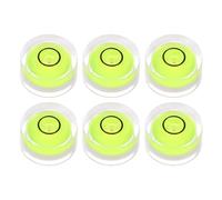 QUARKZMAN 6pz Livella a Bolla Tonda 15x8mm Mini Livella Circolare Bullseye per Livellare Fotocamera Treppiede Telescopio Officina Cornice per Giradischi, Verde