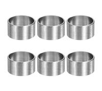 QUARKZMAN 6pz M16 Rotondo Distanziatori Kit, 5/8" Distanziatori Isolanti in Acciaio Inossidabile 16mm IDx18mm ODx10mm L Distanziali Rotondo Non Filettato Boccola per Viti Bulloni, Argento