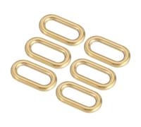 QUARKZMAN 6pz Metallo Anelli Fibbia per Borsa Cinghia Cintura Artigianato Fai da Te Accessori Oro Ovale Anello Diametro Interno 20mm