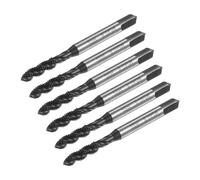 QUARKZMAN 6pz Metrico Spirale Scanalatura Filettatura Maschi M5 x 0,8 H2 Vite Filettatura Maschiatura Rivestito Nitruro 6542 Acciaio Alta Velocità Macchine Strumenti Meccanici Riparazione