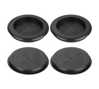 QUARKZMAN 6pz Passacavi Gomma 1-4/8" (38mm) Foro Perforazione, 1-1/4" (33mm) ID Tappi Foro Unilaterali Anelli Tenuta per Protezione Cavi Firewall, Nero