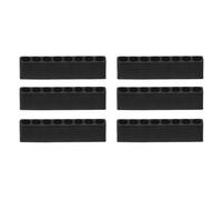 QUARKZMAN 6pz Porta Punte Avvitatore Organizer 65x9.5x16mm Custodia in Plastica per Trapano Esagonale a 8 Fori per Qualsiasi Punta per Cacciavite in Metallo da 1/4" in Metallo