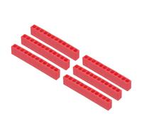 QUARKZMAN 6Pz Porta Punte Esagonali Plastica Organizzatore Custodia Rosso
