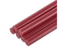 QUARKZMAN 6Pz Stick Colla a Caldo Dimensioni Standard per Pistola per Colle 7mm x 200mm Colla a Caldo Bastoncini Piccoli Ricariche, Rosso Vino