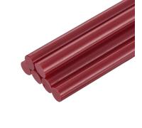 QUARKZMAN 6Pz Stick Colla a Caldo Mini per Pistola per Colle 11mm x 100mm Colla a Caldo Bastoncini Grandi Ricariche, Rosso Vino