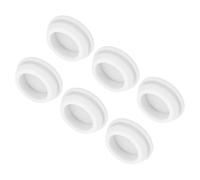 QUARKZMAN 6pz Tappi in Silicone per Foro Chiusura Scatto, 24mm/0,9" Dia Montaggio Larghezza Scanalatura Stretta 2,5mm Pannello Copertura Guarnizione Rotonda per Passacavi Tappi Tenuta Bianco