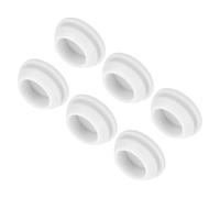 QUARKZMAN 6pz Tappo in Siliconica per Foro Chiusura Scatto, 18mm/0,7" Dia Montaggio Larghezza Scanalatura Stretta 2mm Pannello Copertura Guarnizione Rotonda per Passacavi Tappi Tenuta Bianco