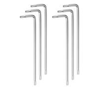 QUARKZMAN 6pz Torx Esagonale Chiave Chiavi, T20 Alto Carbonio Acciaio Extra Lungo Braccio Torx Esagonale Chiave Forma-L Stella Chiavi per Automobile Prato Attrezzatura e Motore Cablature